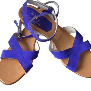 💜Vintage The Bay slingback sandals Canada Italy 1980s